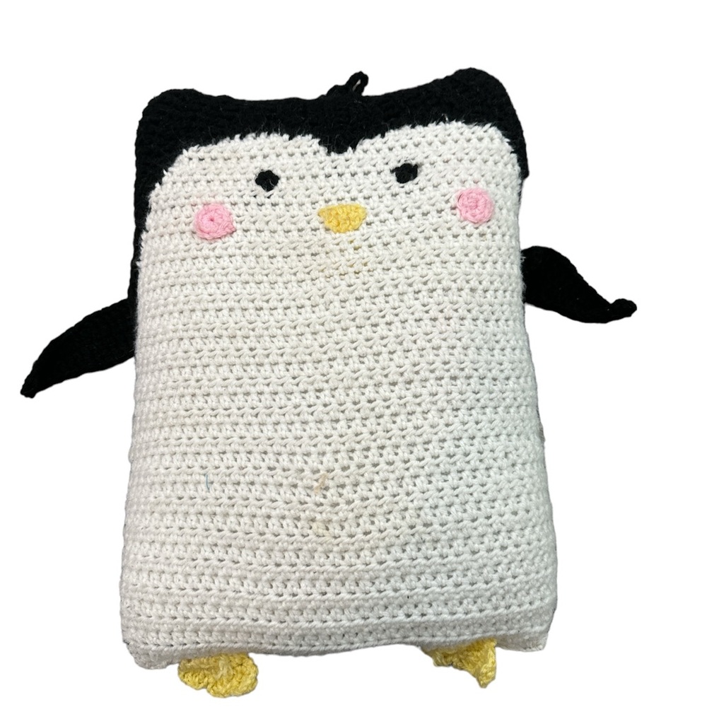 Penguin plush pillow will be a great toy or decor handmade